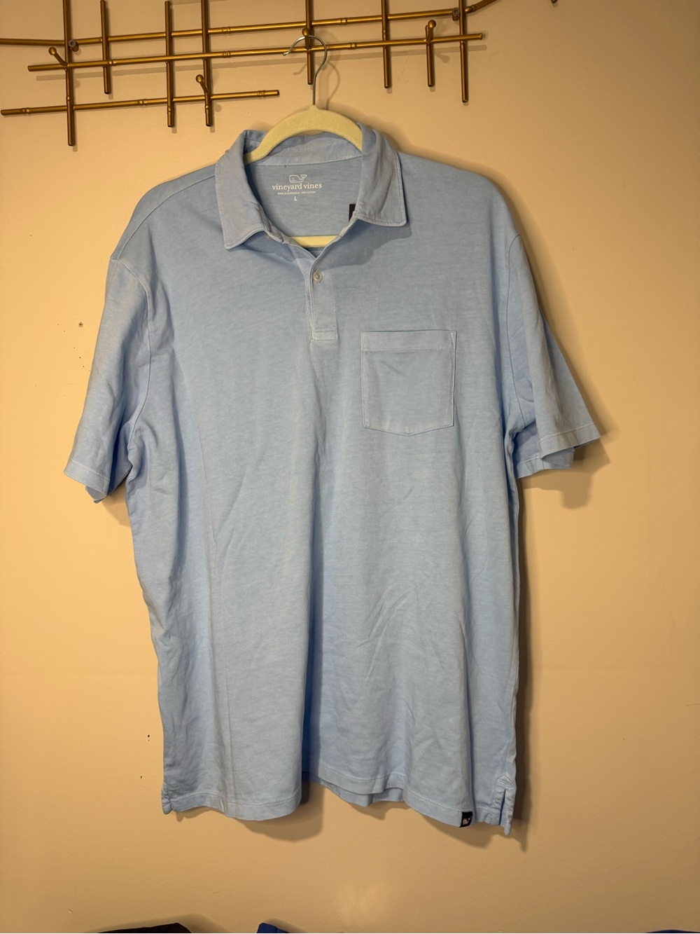 Vineyard vines Jake blue shortsleeved polo